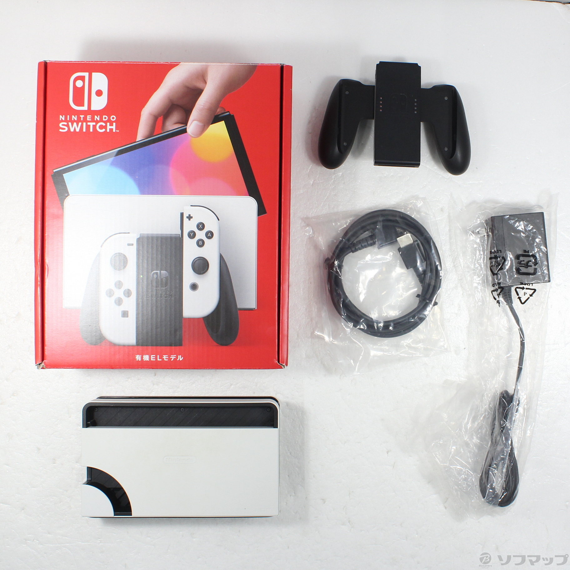 中古】Nintendo Switch 有機ELモデル Joy-Con(L)／(R) ホワイト