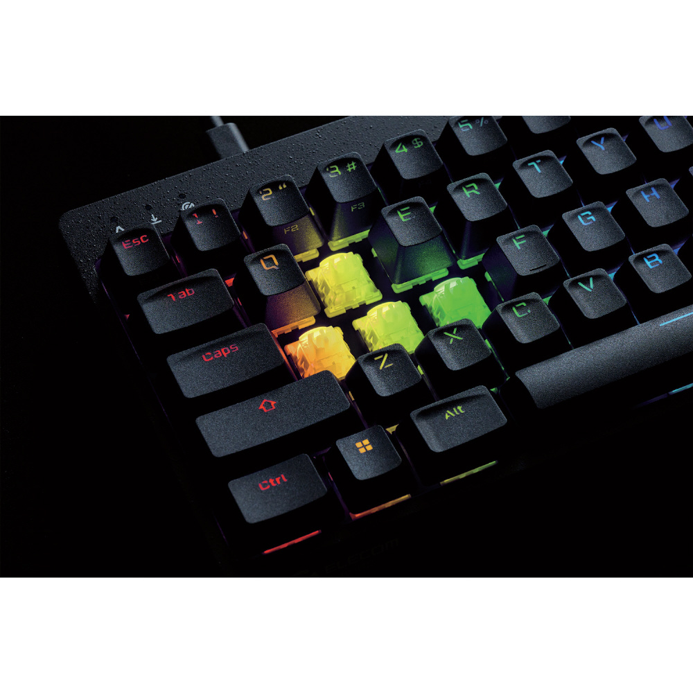 ゲーミングキーボード ELECOM GAMING V_custom VK600A TK-VK600ABK｜の