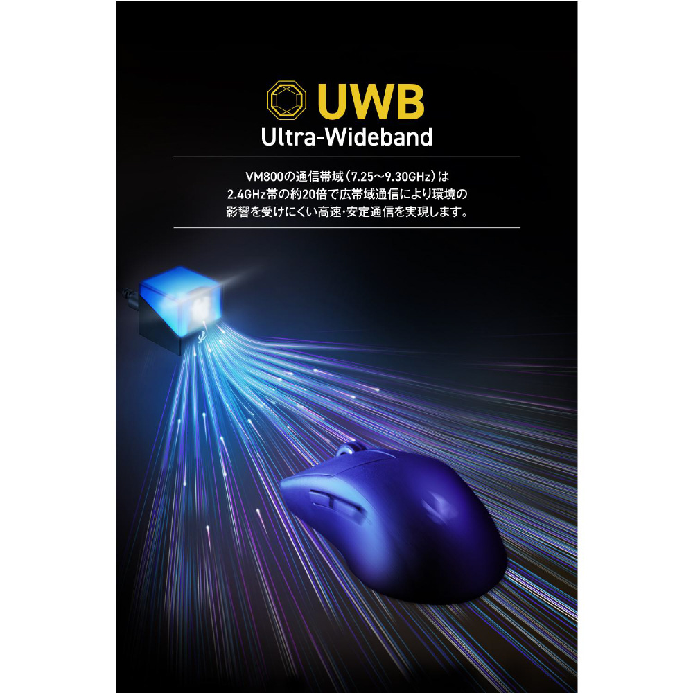 ゲーミングマウス V custom VM800(Mサイズ) ブラック M-VM800BK ［光学