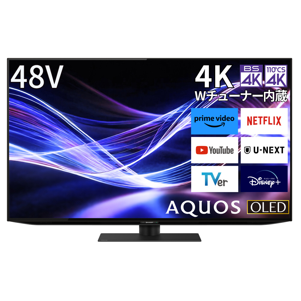 有機ELテレビ AQUOS 4T-C48GQ3 ［48V型 /Bluetooth対応 /4K対応 /BS