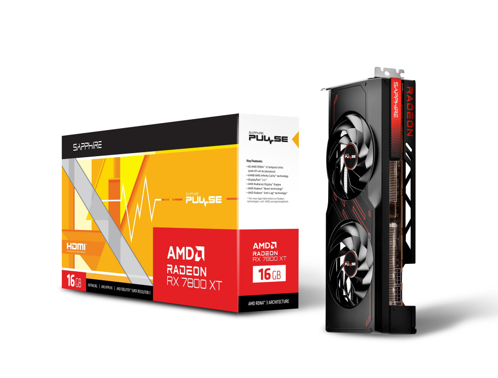 グラフィックボード PULSE Radeon RX 7800 XT GAMING 16GB GDDR6 SAP