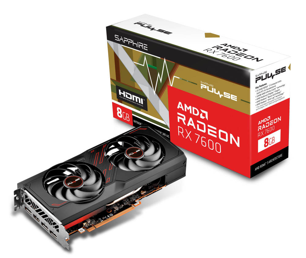 グラフィックボード PULSE Radeon RX 7600 GAMING 8GB GDDR6 SAP