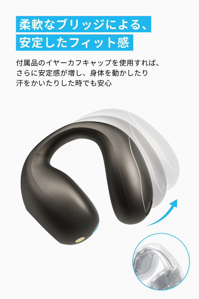 完全ワイヤレスイヤホン Soundcore C40i メタリックグレー A3331NZ1