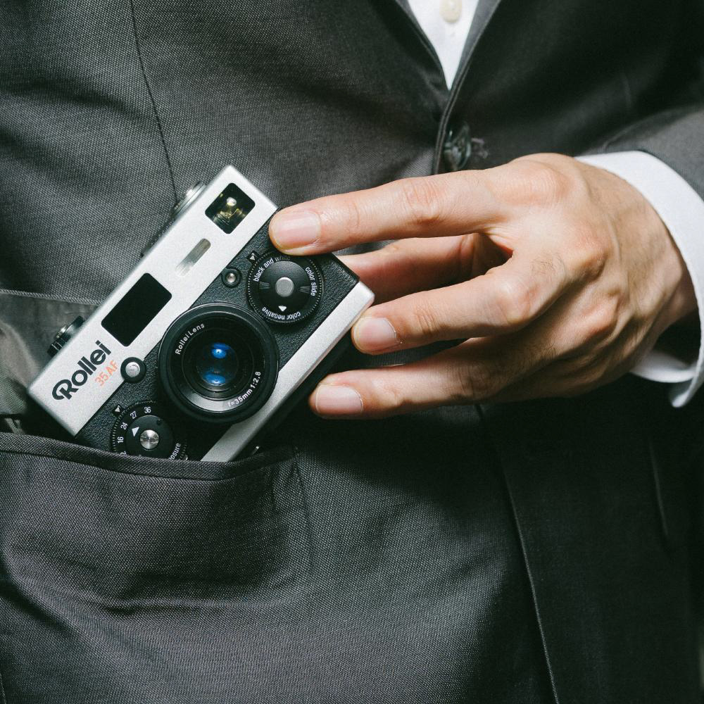 フィルムカメラ ローライ35AF クローム Rollei 35AF Chrome ［フィルム