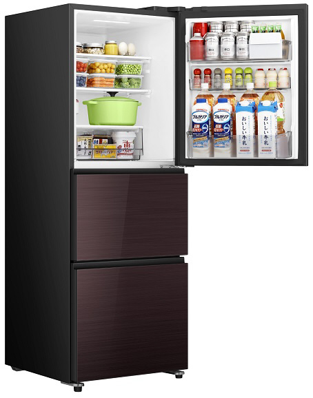 冷凍冷蔵庫 ブラウン HR-G280HBR ［幅55cm /283L /3ドア /右開きタイプ
