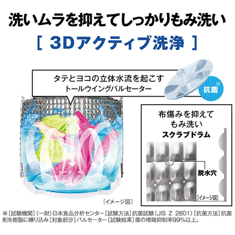 全自動洗濯機 ホワイト AQW-S5RBK(W) ［洗濯5.0kg /簡易乾燥(送風機能