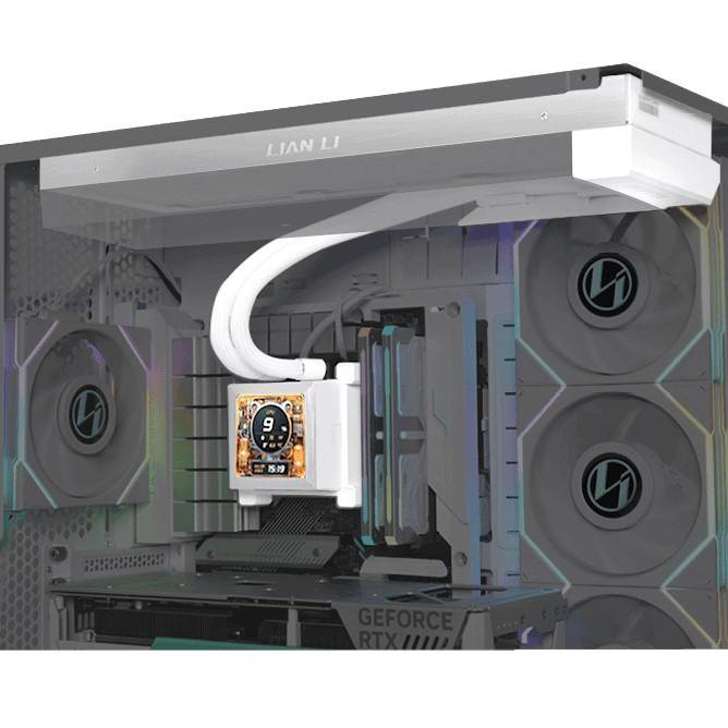 水冷CPUクーラー HydroShift LCD 360 no fan ホワイト LL-HS-LCD-360-N