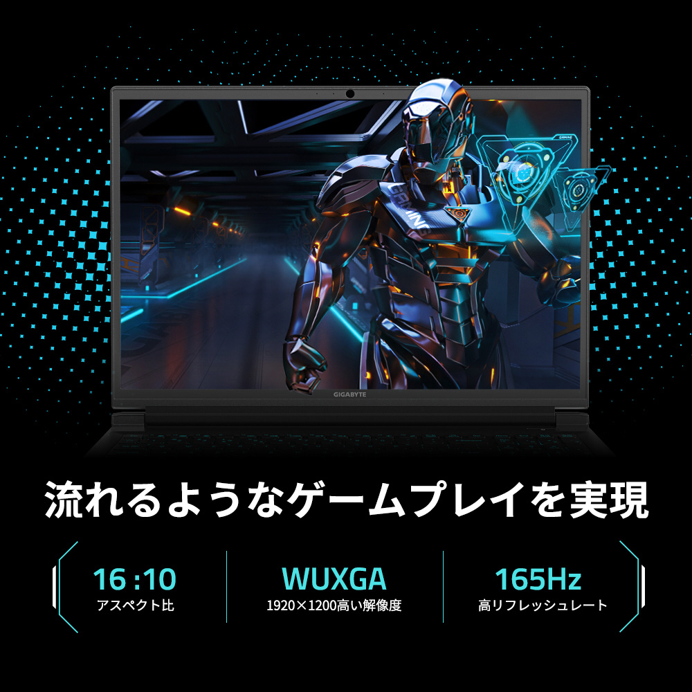GAMING A16 CMHI2JP893SH ゲーミングノートパソコン ブラックスチール