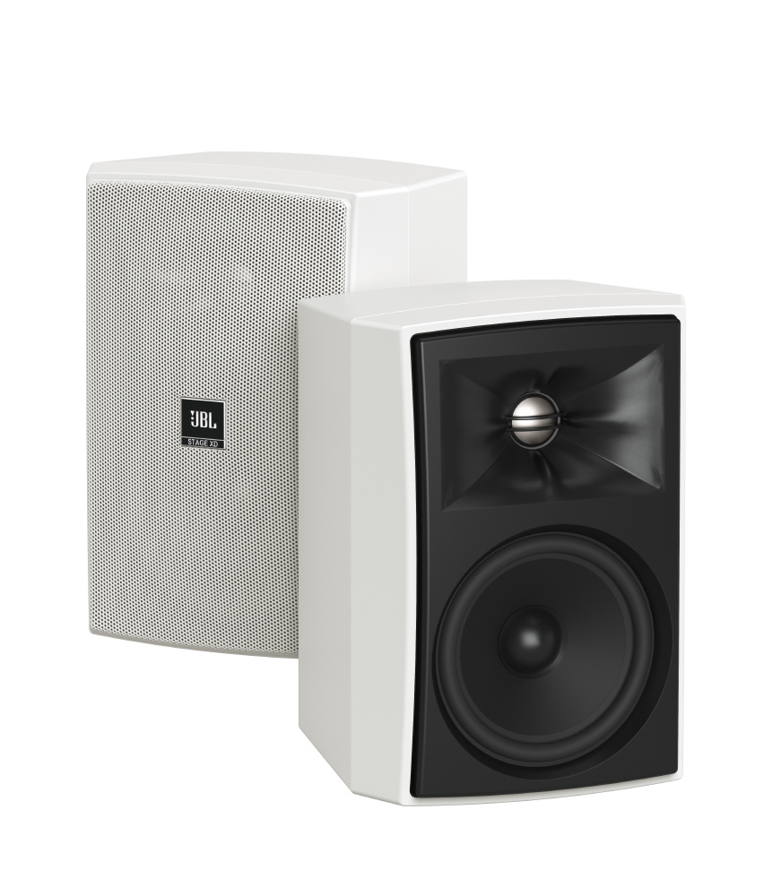 壁掛け型・全天候型2ウェイ・コンパクトスピーカー ホワイト JBLXD5WHT