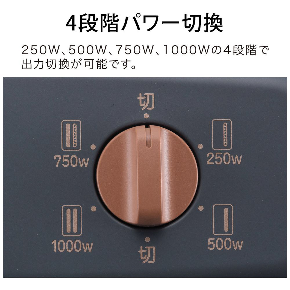 グラファイトヒーター ダークグレー AEH-G1000ABK/HD ［グラファイト