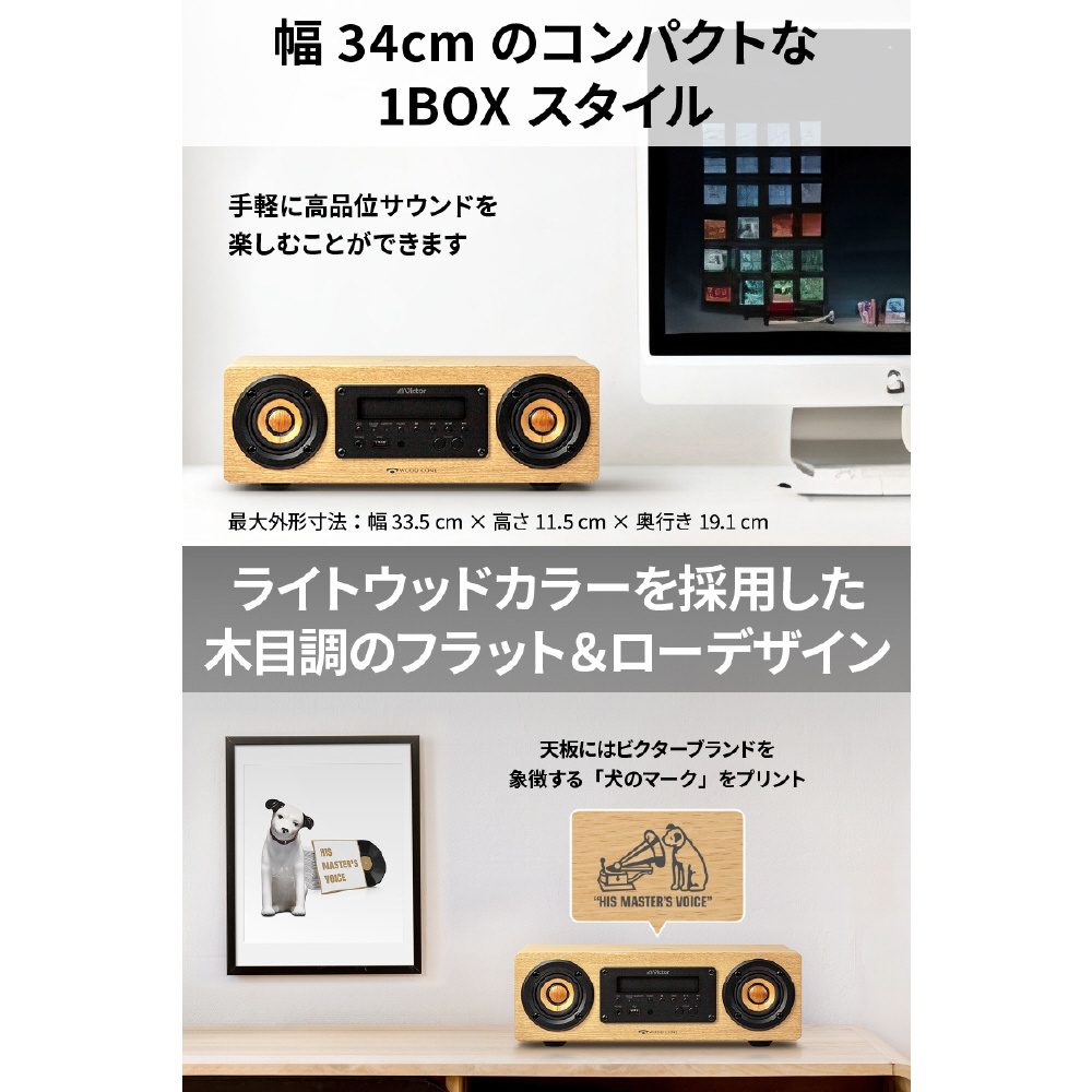 ブルートゥーススピーカー Victor EX-DM10 ［ハイレゾ対応 /Bluetooth