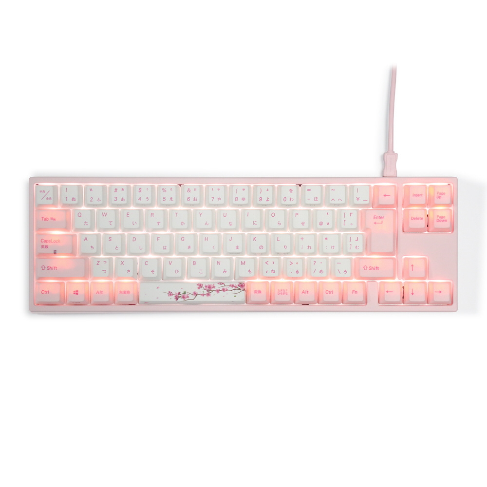 ゲーミングキーボード Sakura シルバー軸 vm-va73-wp88j-silver ［有線