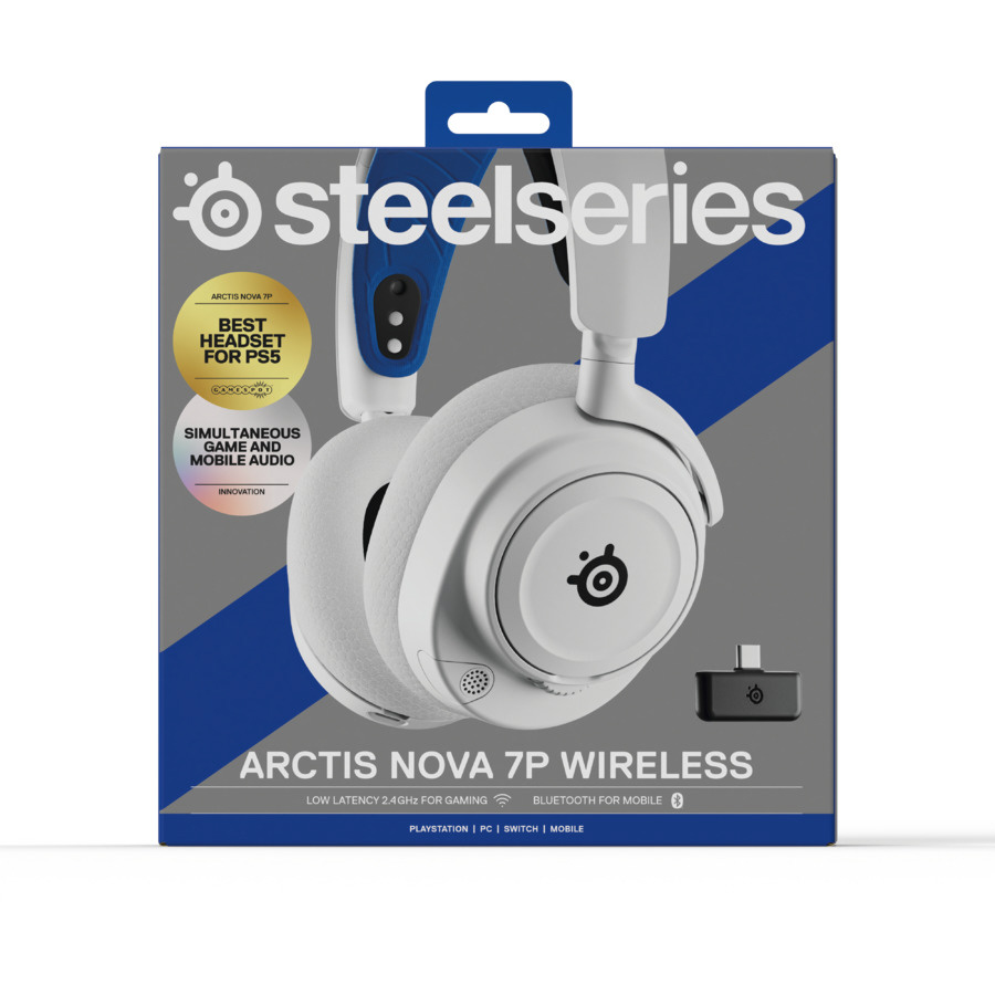 61561J ゲーミングヘッドセット Arctis Nova 7P Wireless ホワイト｜の