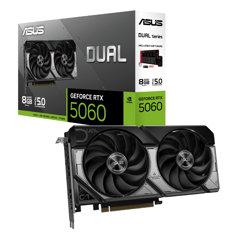 グラフィックボード Dual GeForce RTX 5060 8GB GDDR7 OC Edition DUAL