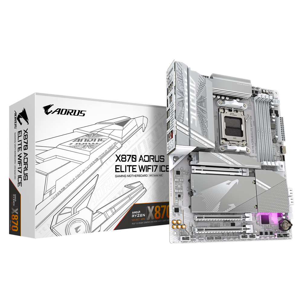 マザーボード(Socket AM5) X870 AORUS ELITE WIFI7 ICE ［ATX］｜の