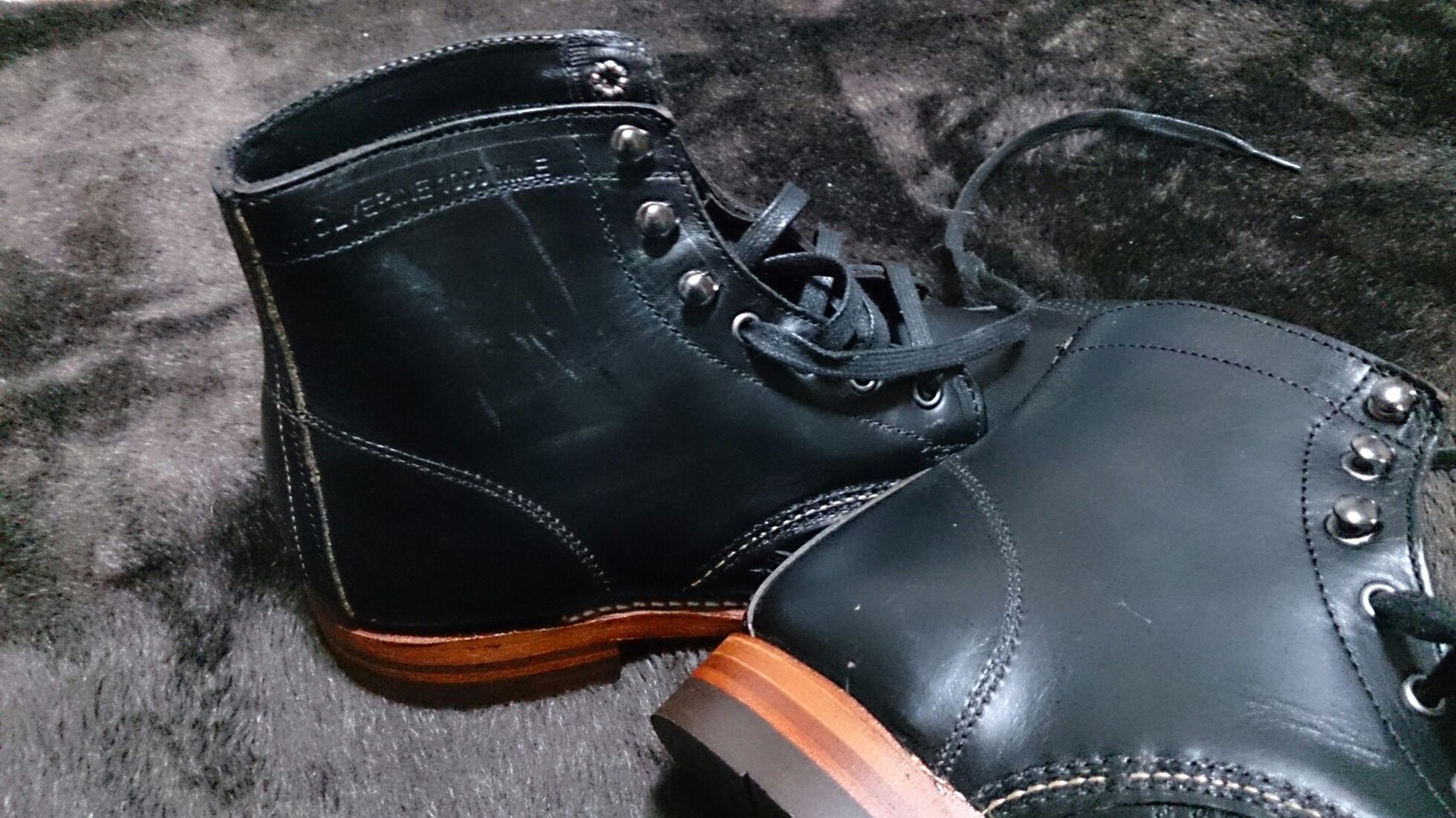 楽天市場】ウルヴァリン 1000マイルブーツ アディソン ブラック 黒