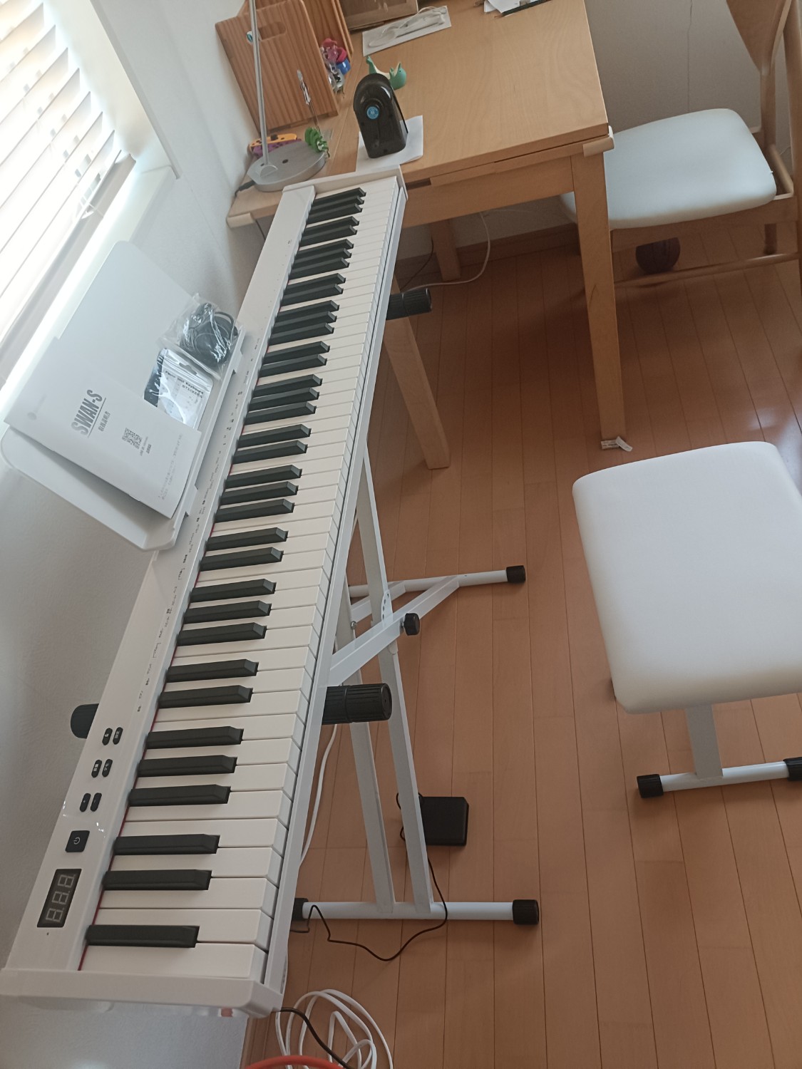 楽天市場】【人気シリーズSWAN-S】電子ピアノ 88鍵盤 セット買い