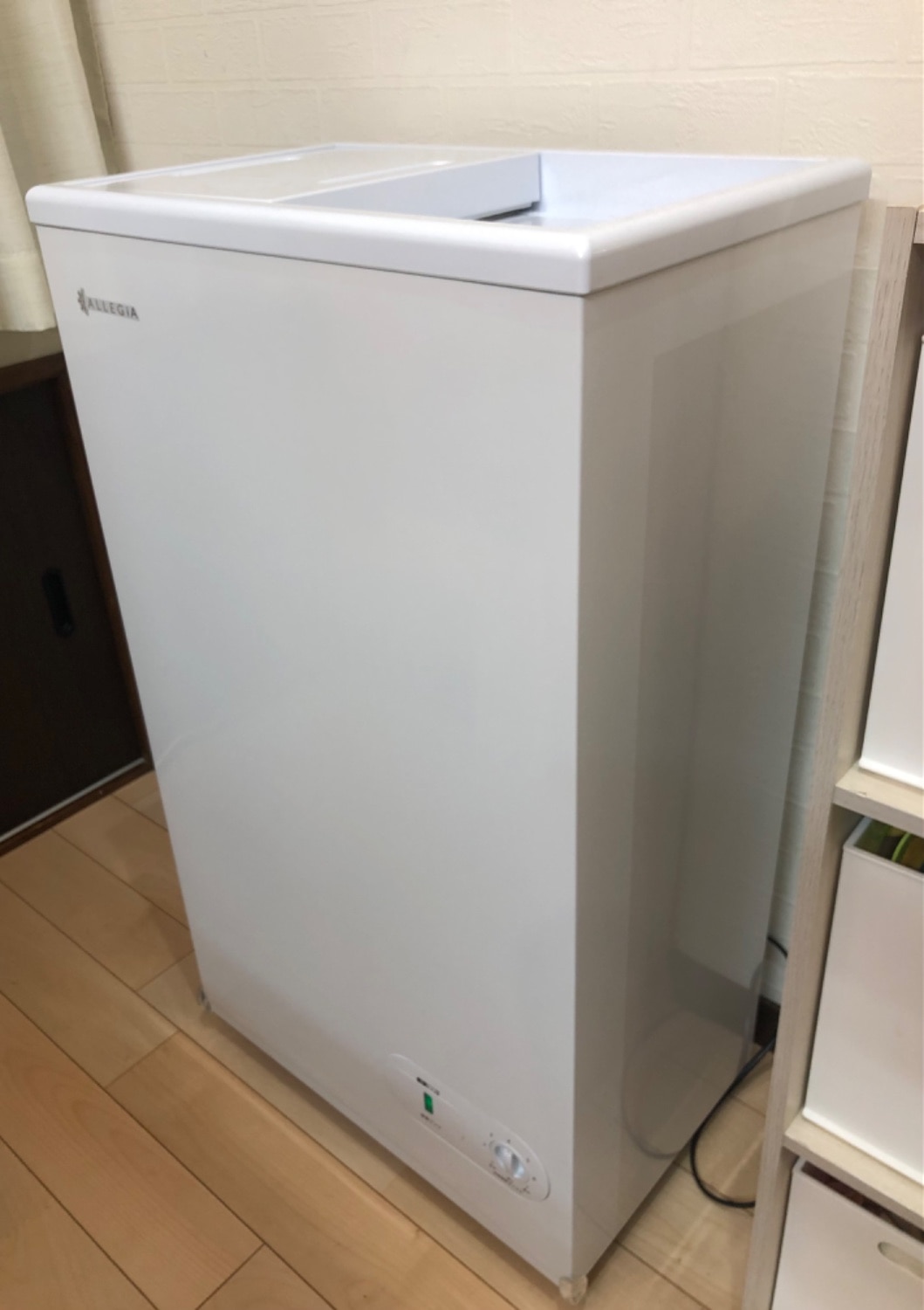 楽天市場】アレジア 冷凍庫 小型 41L 上開き スリム ミニ冷凍庫 寝室