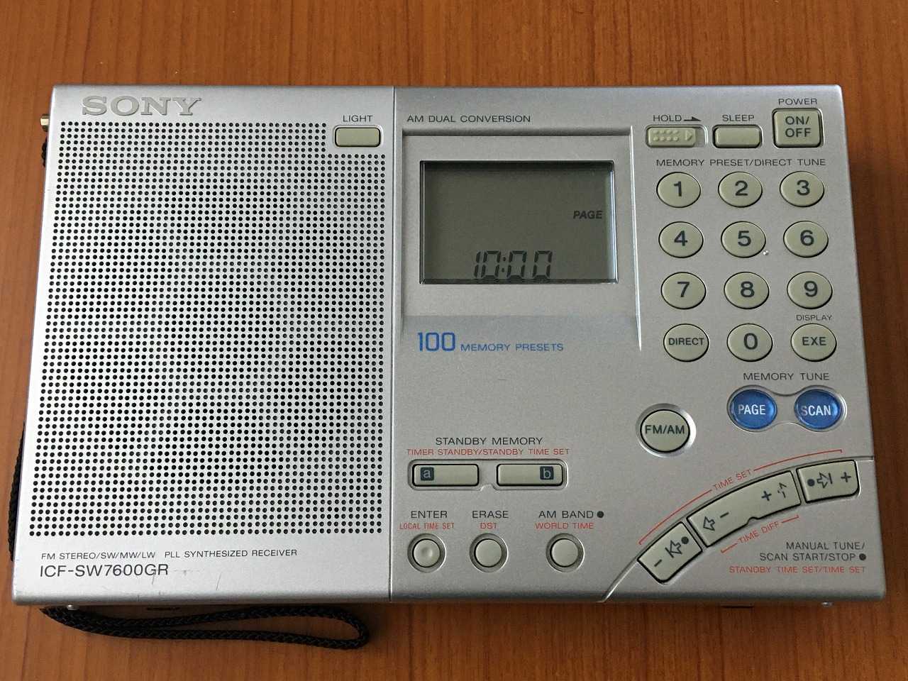 SONY ICF-SW7600GR（FMステレオ/LW/MW/SW PLLシンセサイザーレシーバー