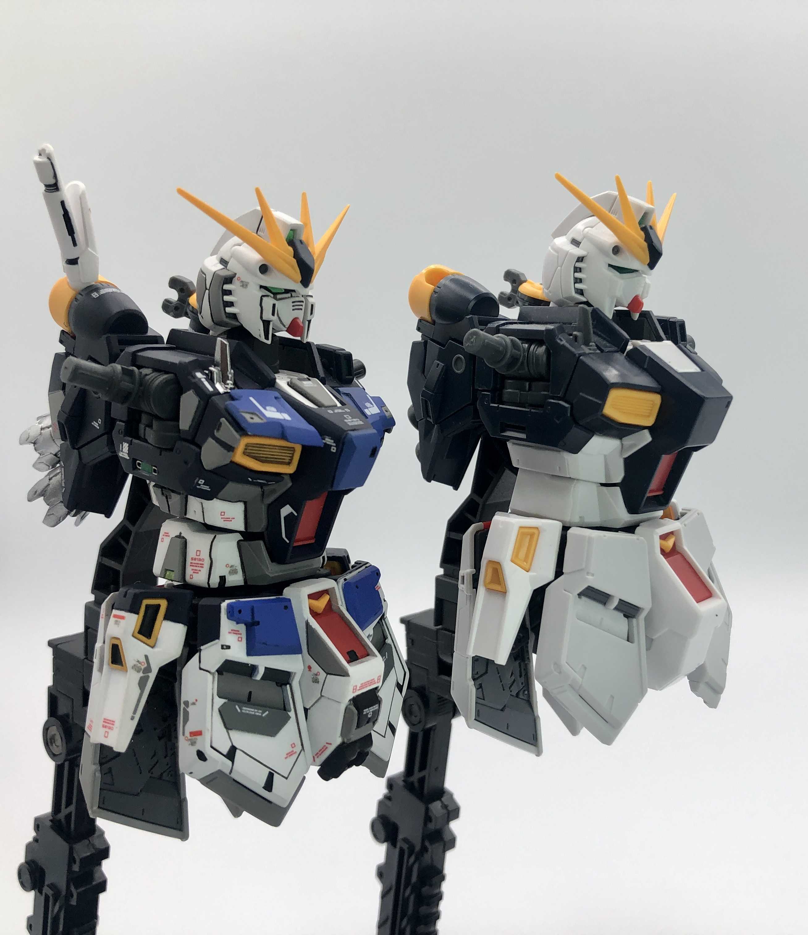 RG 1/144 νガンダム 塗装改修 ディテールアップ 頭 | ガンプラ大地に