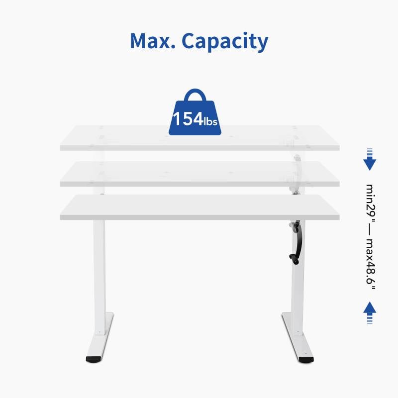 Manual Height Adjustable Desk H1 | Flexispot