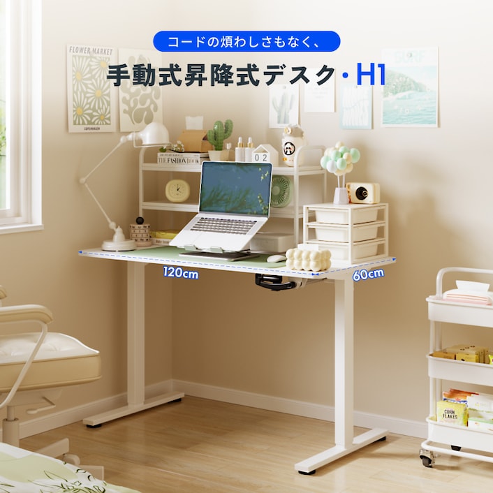 手動昇降式デスク・H1 | FlexiSpot 公式ストア