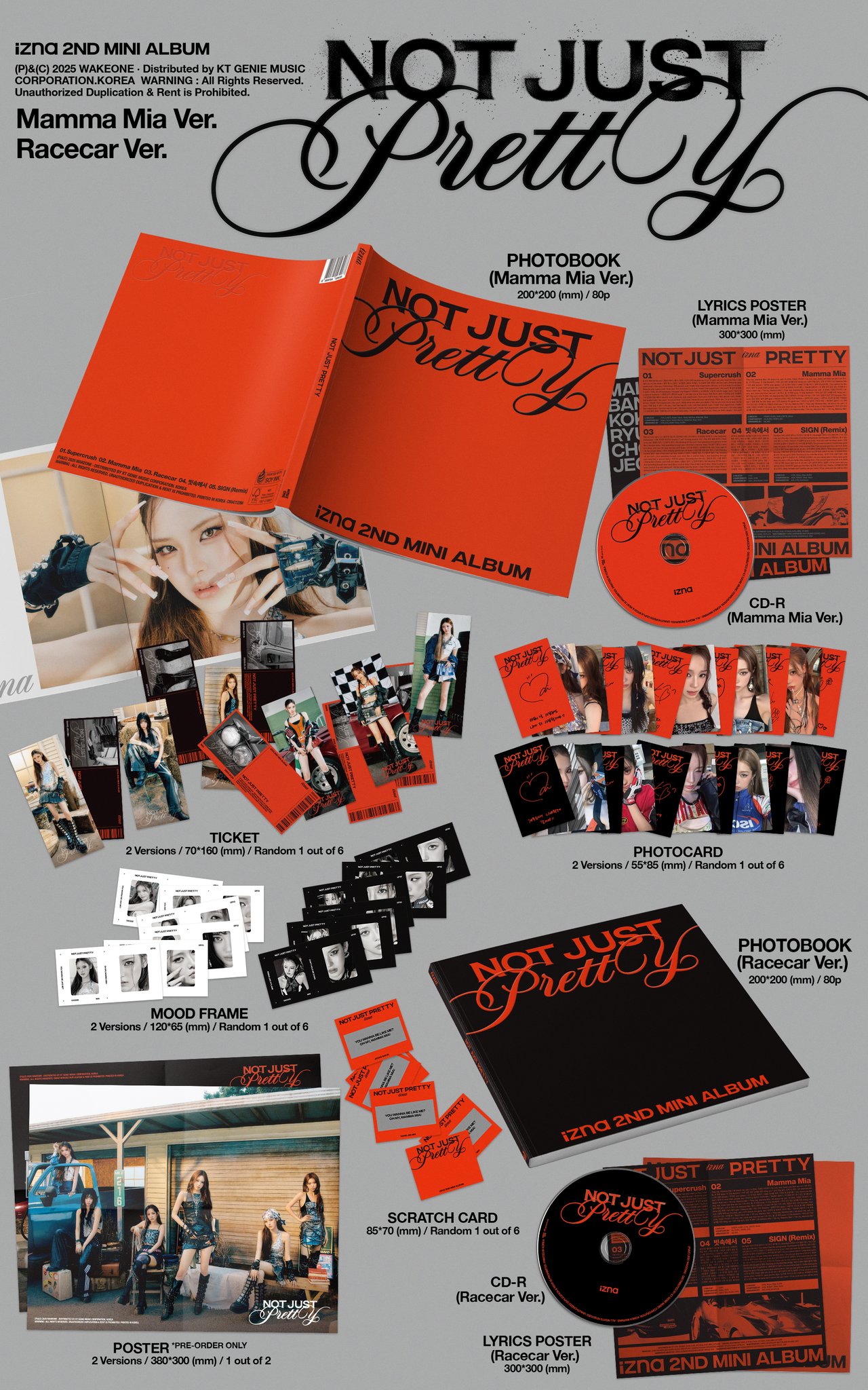 PRE-ORDER/SIGNED CD] izna [Not Just Pretty] PHOTOBOOK Ver. (Mamma