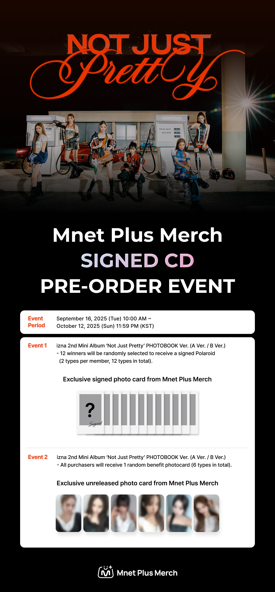 PRE-ORDER/SIGNED CD] izna [Not Just Pretty] PHOTOBOOK Ver. (Mamma