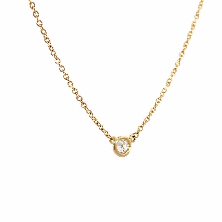 楽天市場】ティファニー ダイヤモンド バイザヤード ネックレス K18