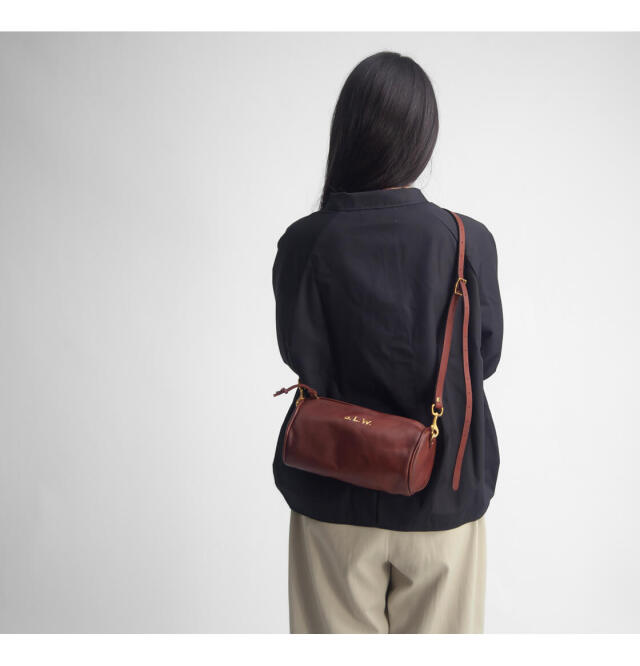 VASCO ヴァスコ レザー オールド ドラムバッグ ショルダーバッグ ミニ