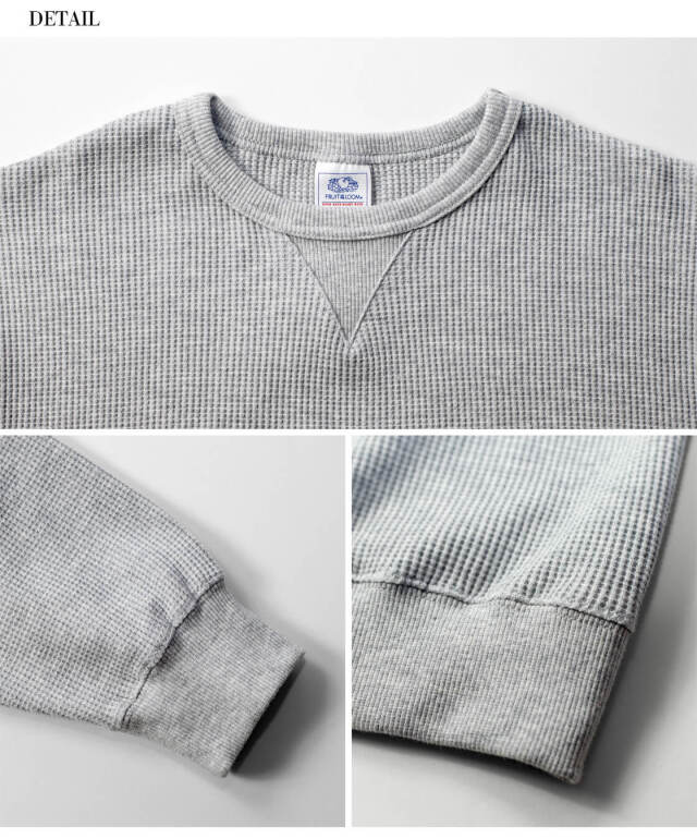 FRUIT OF THE LOOM フルーツオブザルーム ワッフルサーマルスウェット