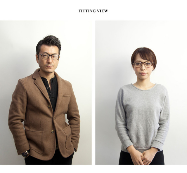 tsetse ツェツェ 日本製 パリ型 変形ウェリントンメガネ コンビ 度付き