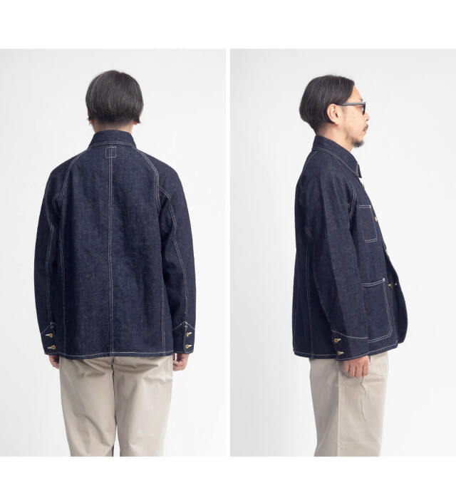 FOB FACTORY FOBファクトリー ヘンプデニム カバーオール F2410