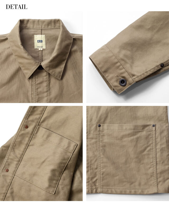 FOB FACTORY FOBファクトリー コードクロス デッキカバーオール 日本製