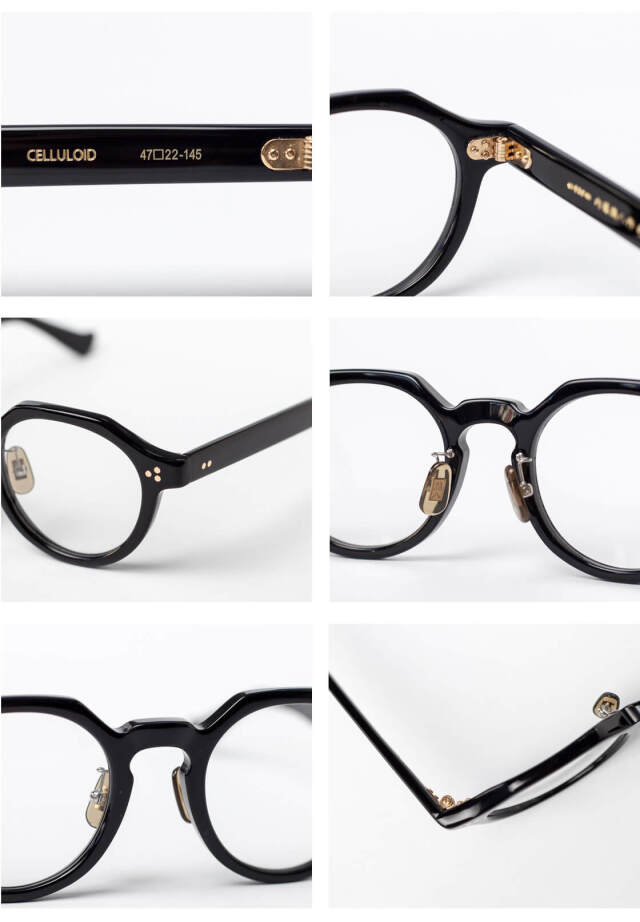 内藤熊八作 ボストンフレーム クラウンパント セルロイド N-121 日本製