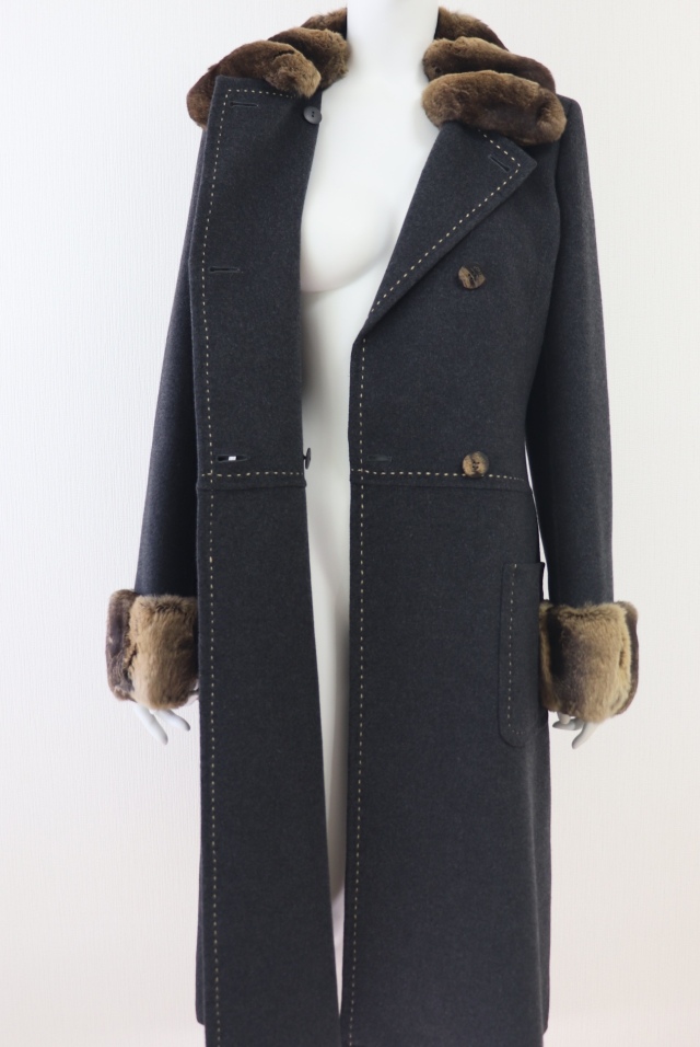 FOXEY BOUTIQUE(フォクシー） チンチラファーカシミアステッチコート 18523