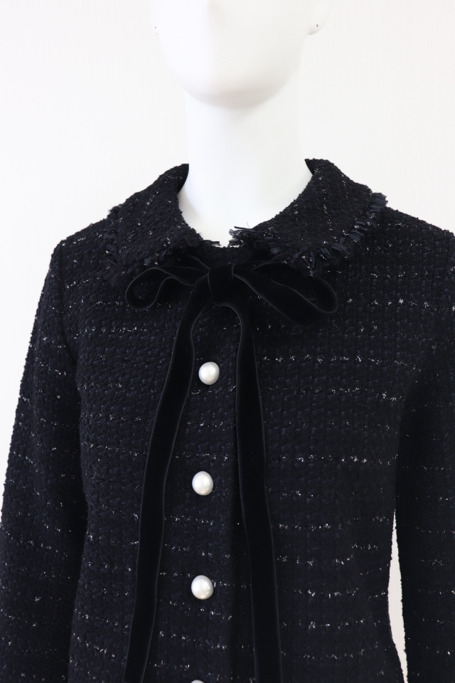 Rene（ルネ） ツイードニットカーディガン ジャケット 6432510