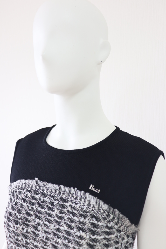 Rene（ルネ） ニットツイードワンピース 6522130