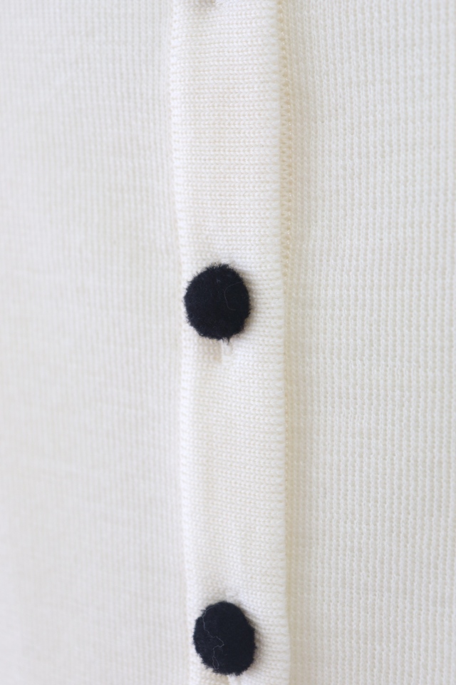 Rene（ルネ） ベロアリボンウールニットカーディガン 6432520