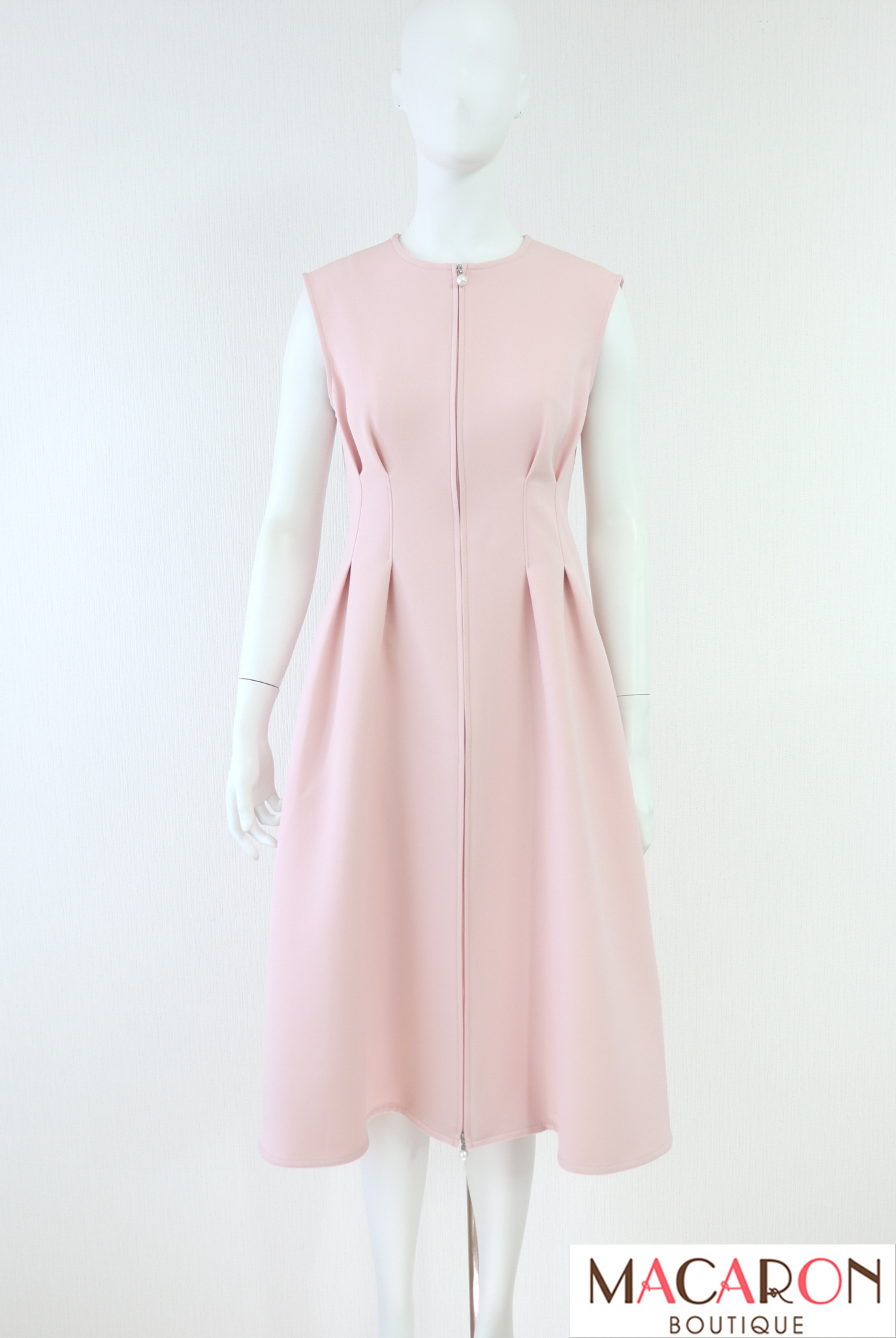 Rene（ルネ） フロントジップフィット＆フレアワンピース 6416170