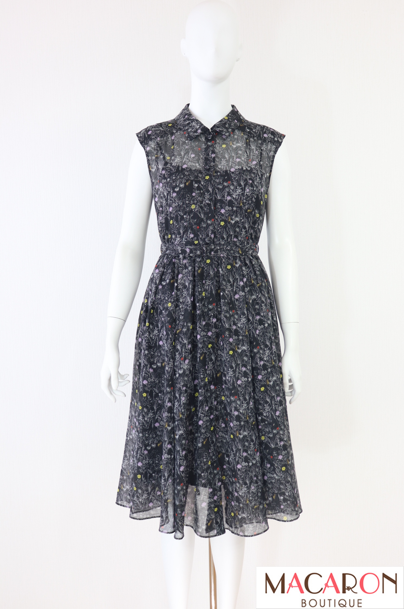 Rene（ルネ） ボタニカルプリント柄ワンピース 6326270