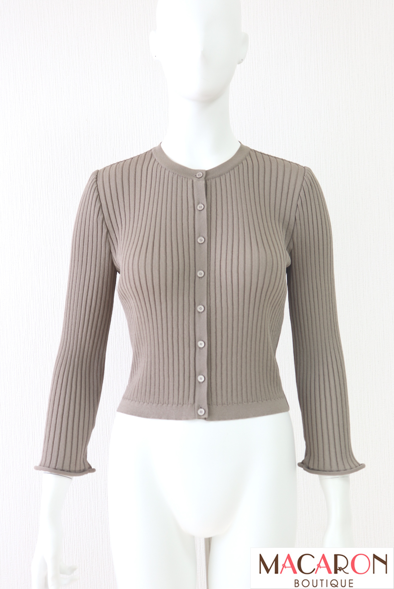 美品】René ルネ リブニット カーディガン スイカ 2枚セット Rene