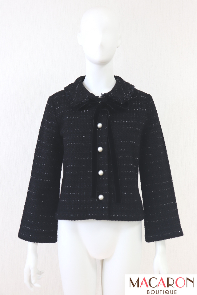 Rene（ルネ） ツイードニットカーディガン ジャケット 6432510
