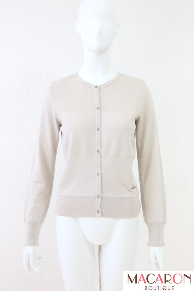 FOXEY NY 38 ホワイト アッパースタンダードカーディガン FOXEY NY 38