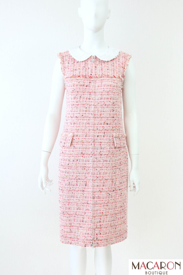 Rene（ルネ） 白衿マリアツイードワンピース 6316250