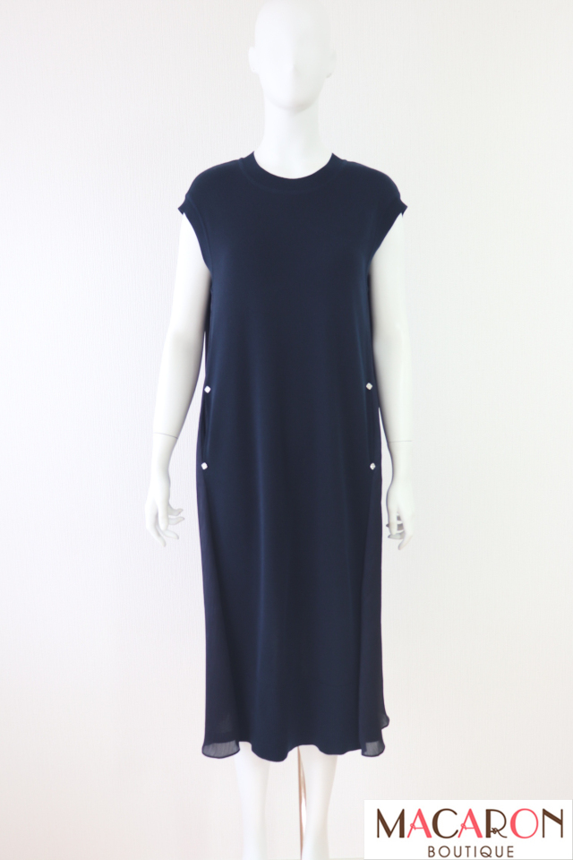 Rene（ルネ） 異素材ロングニットワンピース 5122120