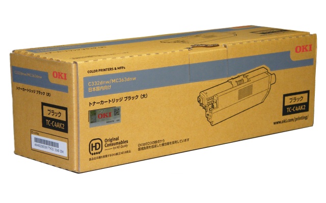 OKI トナーカートリッジ ブラック （大） TC-C4AK2 純正品