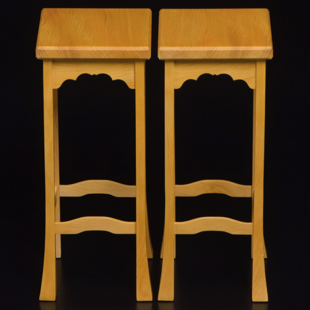 桂一本脚駒台 3寸盤用 | 前川榧碁盤店