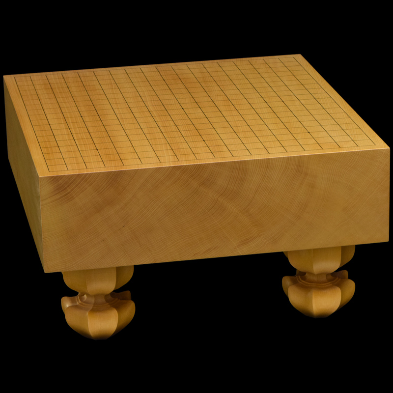 本榧足付碁盤 4寸（天柾） ga40026 | 前川榧碁盤店