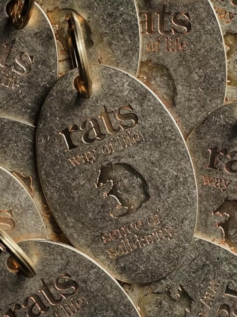 新品25′ RATS キーホルダー真鍮 テンダーロイン ハイドアンドシーク